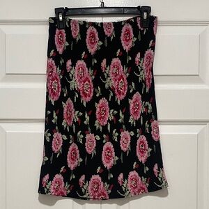 Talbots Floral Black and Pink kid’s Skirt